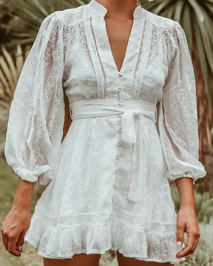Heidi-Mode | Weiße Chic und Bohème Kleid