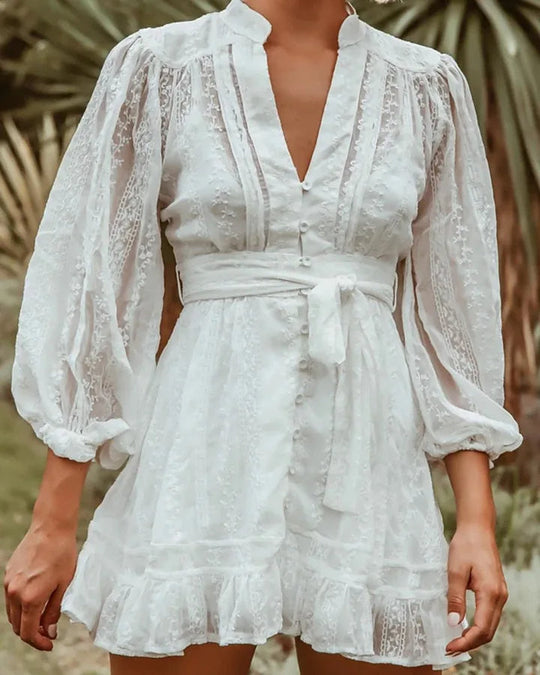 Heidi-Mode | Weiße Chic und Bohème Kleid