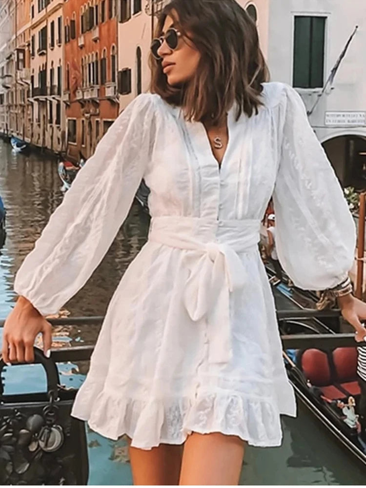 Heidi-Mode | Weiße Chic und Bohème Kleid