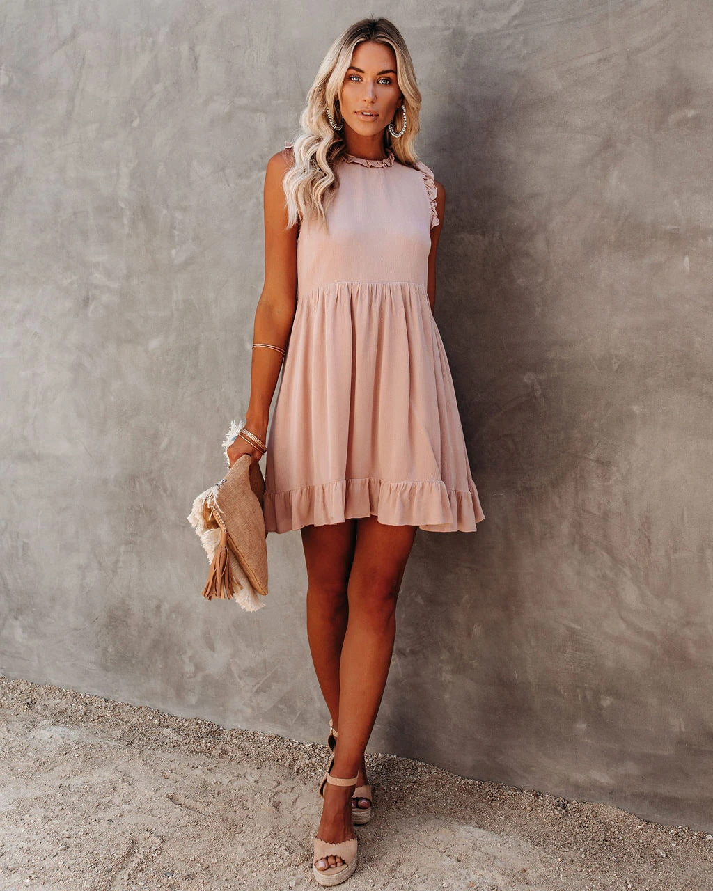 Heidi-Mode | Boho Hippie Kleid Blau
