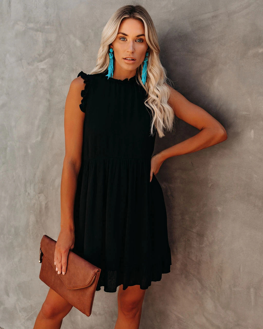 Heidi-Mode | Boho Hippie Kleid Blau