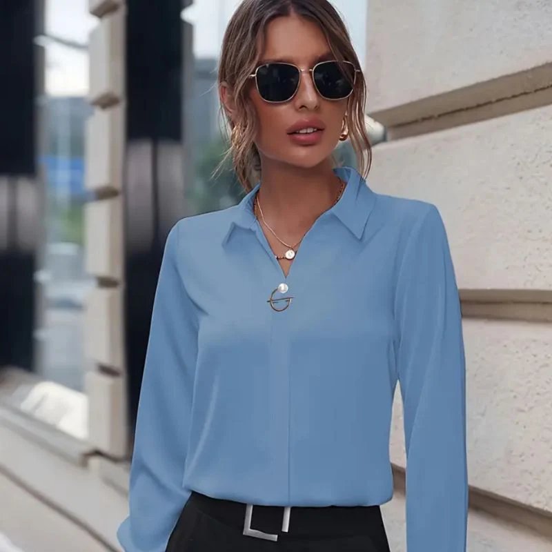 Heidi-Mode | Shirt Damen Langarm Büroshirt