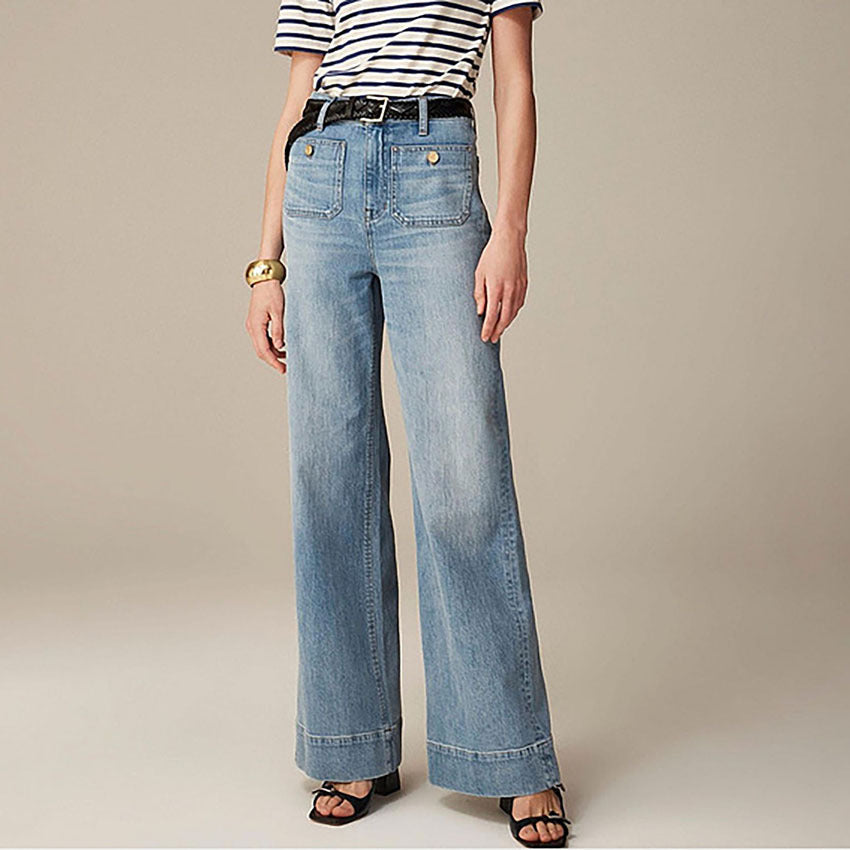 Heidi-Mode | Ausgestellte Schlaghose Damen Jeans
