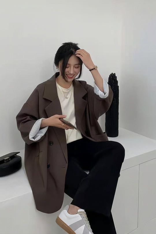 Heidi-Mode | Koreanische Version Lockerer Mantel