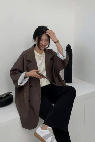 Heidi-Mode | Koreanische Version Lockerer Mantel