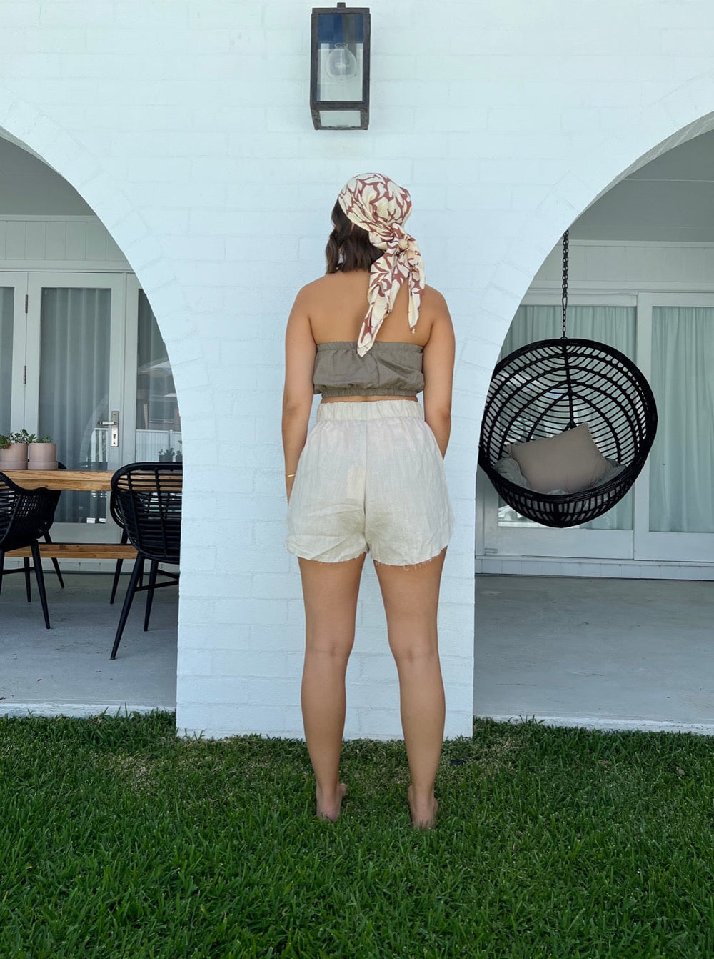 Heidi-Mode | Damen Hoch geschnittene Shorts Sommer Outfit