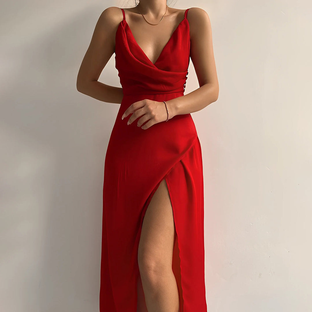 Festkleid mit Ausschnitt