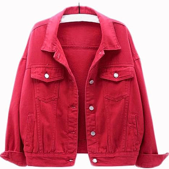 Heidi-Mode | Lässige Denimjacke Baumwolle Klassisch und Zeitlos