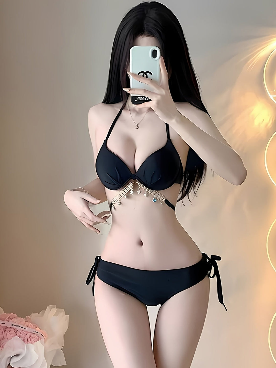Heidi-Mode | Bikini Satz mit Glitzernden Details und Sexy Schnitt