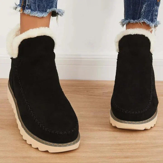 Heidi-Mode | Retro Dicksohlige Schneestiefel für Frauen – Gemütlich & Stylisch