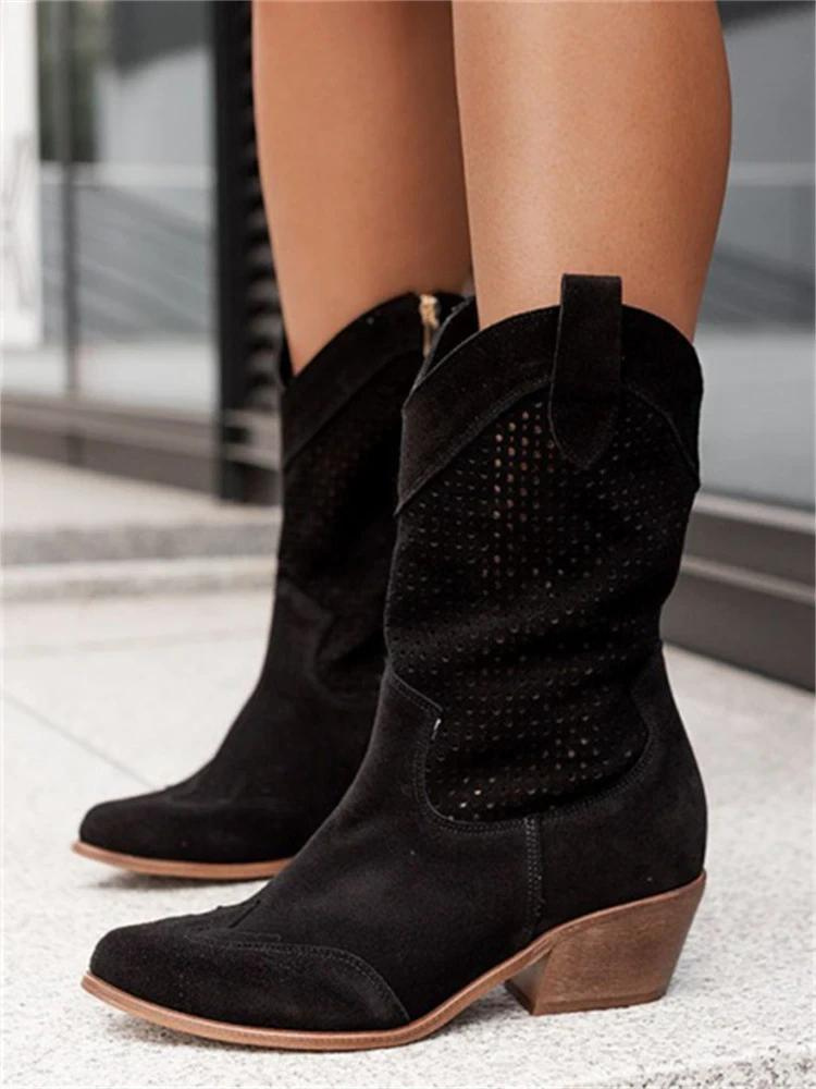 Heidi-Mode | Atmungsaktive Cowboy-Stiefel für Damen Komfortabel & Trendy