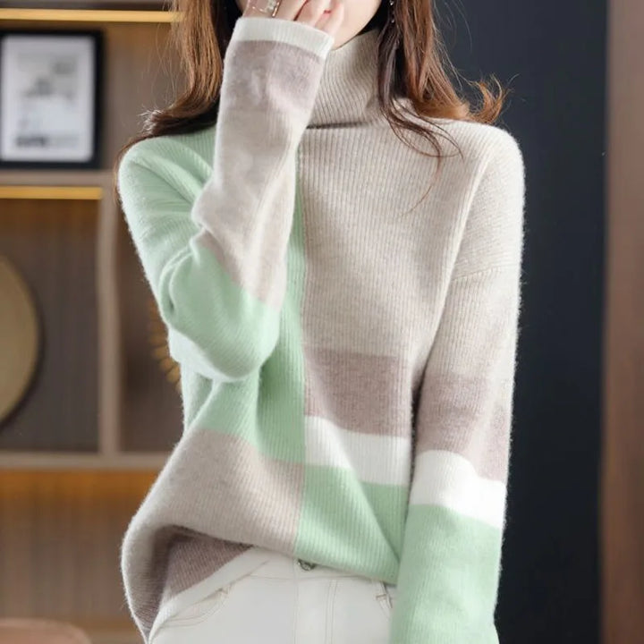 Eleganter farbiger Pullover