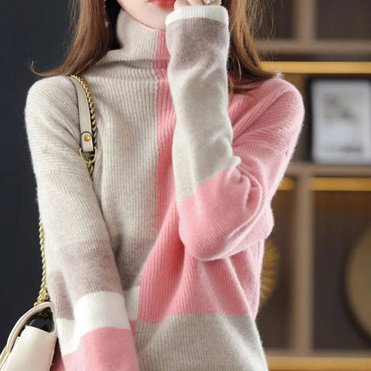 Eleganter farbiger Pullover