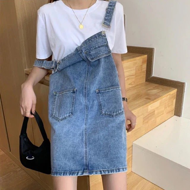 Overall Jurk - Koreaanse Stijl, Mouwloos Design