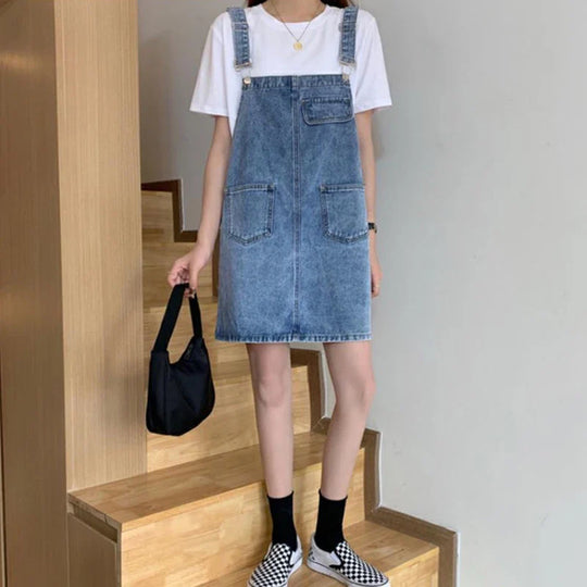 Overall Jurk - Koreaanse Stijl, Mouwloos Design