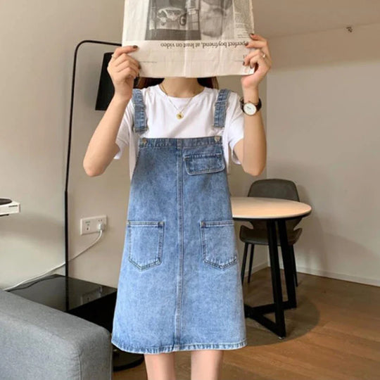 Overall Jurk - Koreaanse Stijl, Mouwloos Design