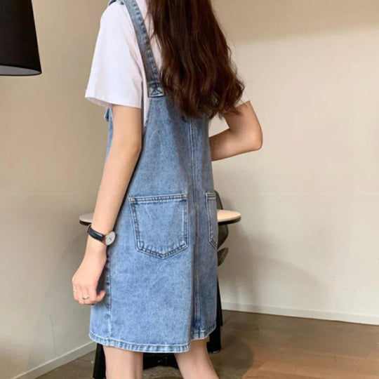 Overall Jurk - Koreaanse Stijl, Mouwloos Design