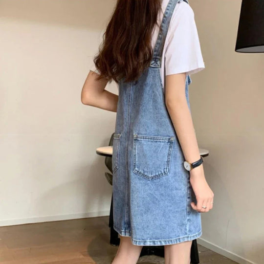 Overall Jurk - Koreaanse Stijl, Mouwloos Design