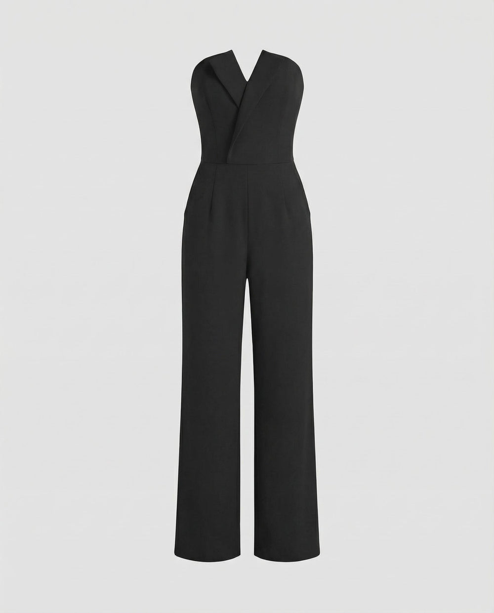 Ärmelloser V-Ausschnitt Overall | Heidi-Mode