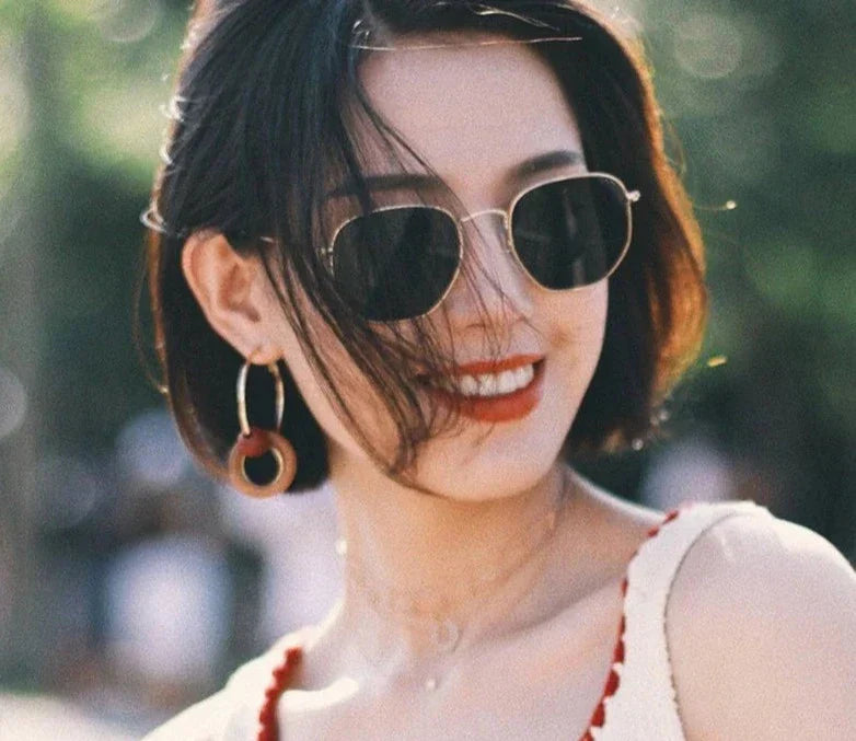 Heidi-Mode | Metallrahmen Sonnenbrille für Damen Modern & Minimal