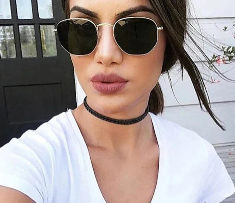 Heidi-Mode | Metallrahmen Sonnenbrille für Damen Modern & Minimal