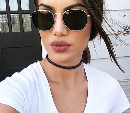 Heidi-Mode | Metallrahmen Sonnenbrille für Damen Modern & Minimal