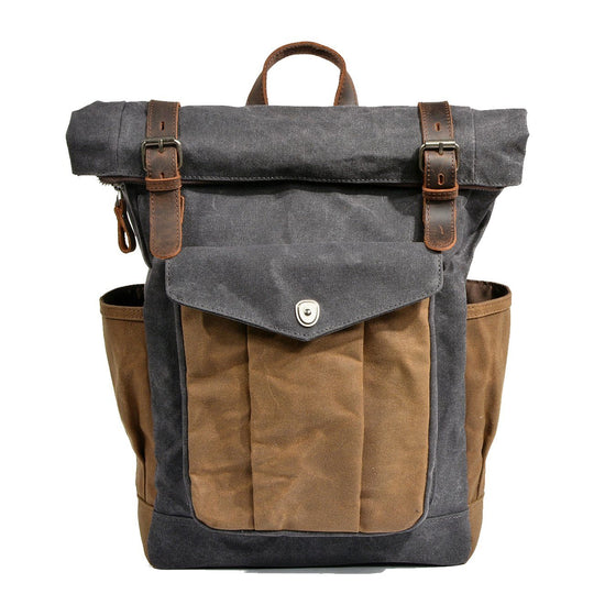 Heidi-Mode | Canvas Rolltop Rucksack Lundastyle Nachhaltig und Stilvoll für Abenteurer