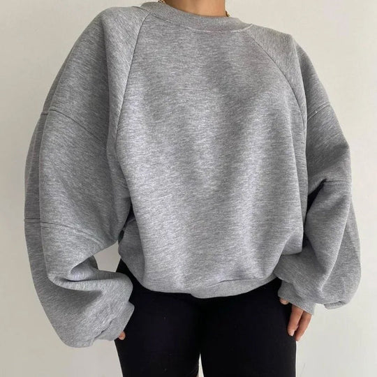 Casual Rundhals Pullover mit langen Ärmeln