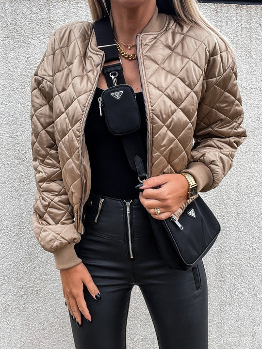 Stilvolle wattierte Jacke