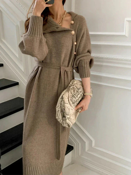 Elegantes Pullover Kleid mit Stil