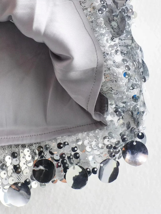 Heidi-Mode | Rock Damen Kurz Glitzerrock