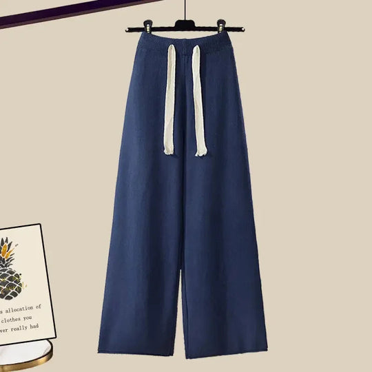 Heidi-Mode | Zweiteiliges Set für Frauen mit Pulli und Weitem, Bequemen und Warmen Hosen