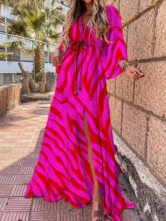 Heidi-Mode | Elegantes Bedrucktes Strandkleid