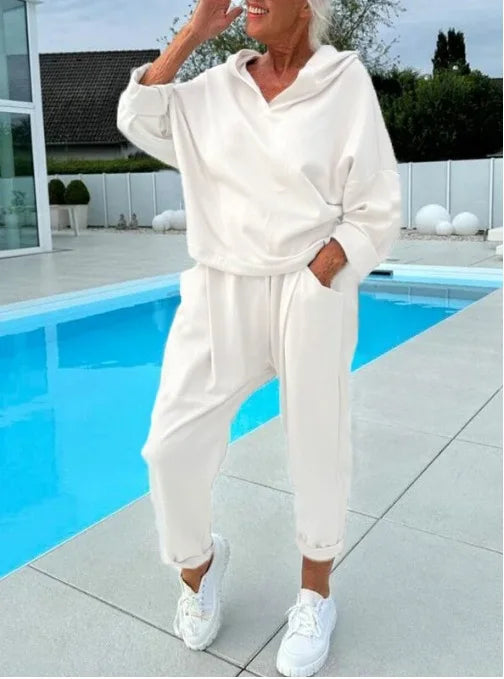 Heidi-Mode | Komfort Zweiteiliges Set Hoodie & Harembroek