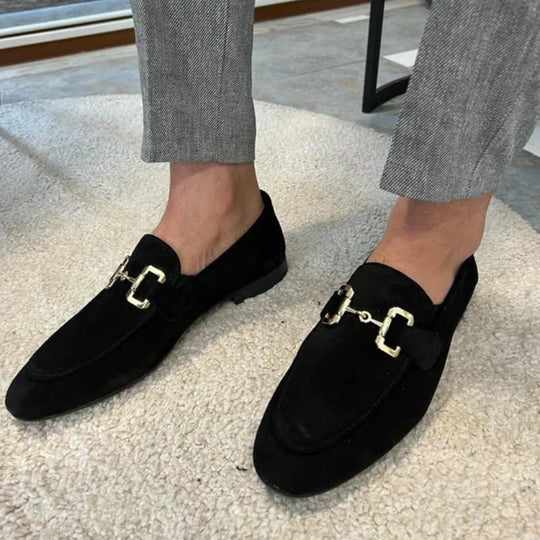 loafer met metalen gespdetail