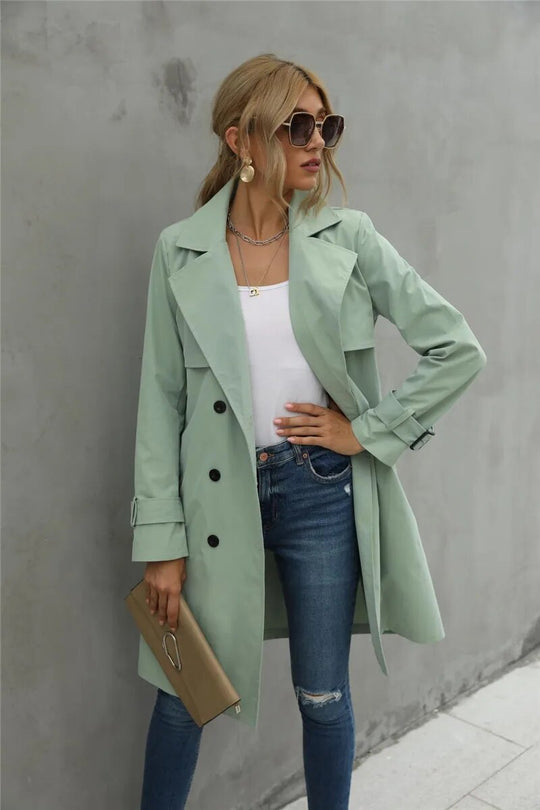 Heidi-Mode - Schicker und Stilvoller Herbst-Trenchcoat für Frauen