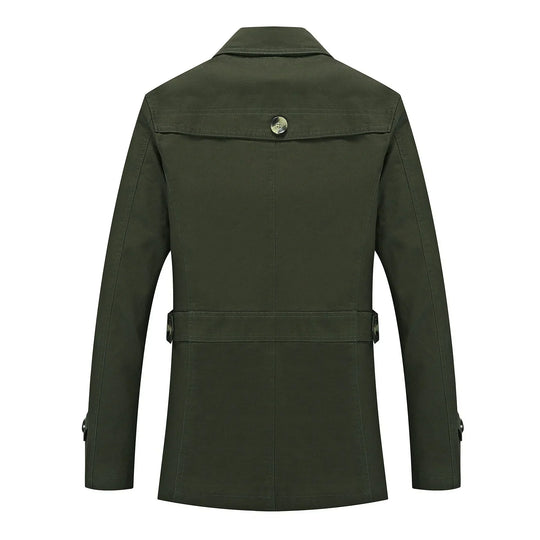 Heidi-Mode - Stylischer langer Herbst-Trenchcoat für Herren