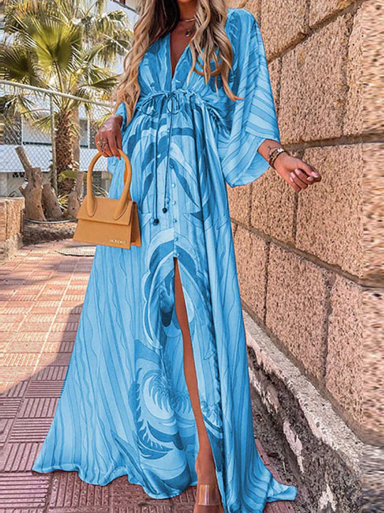 Heidi-Mode | Elegantes Bedrucktes Strandkleid