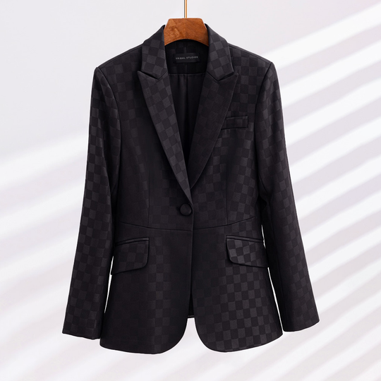 Eleganter karierter Blazer