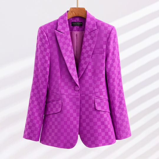 Eleganter karierter Blazer