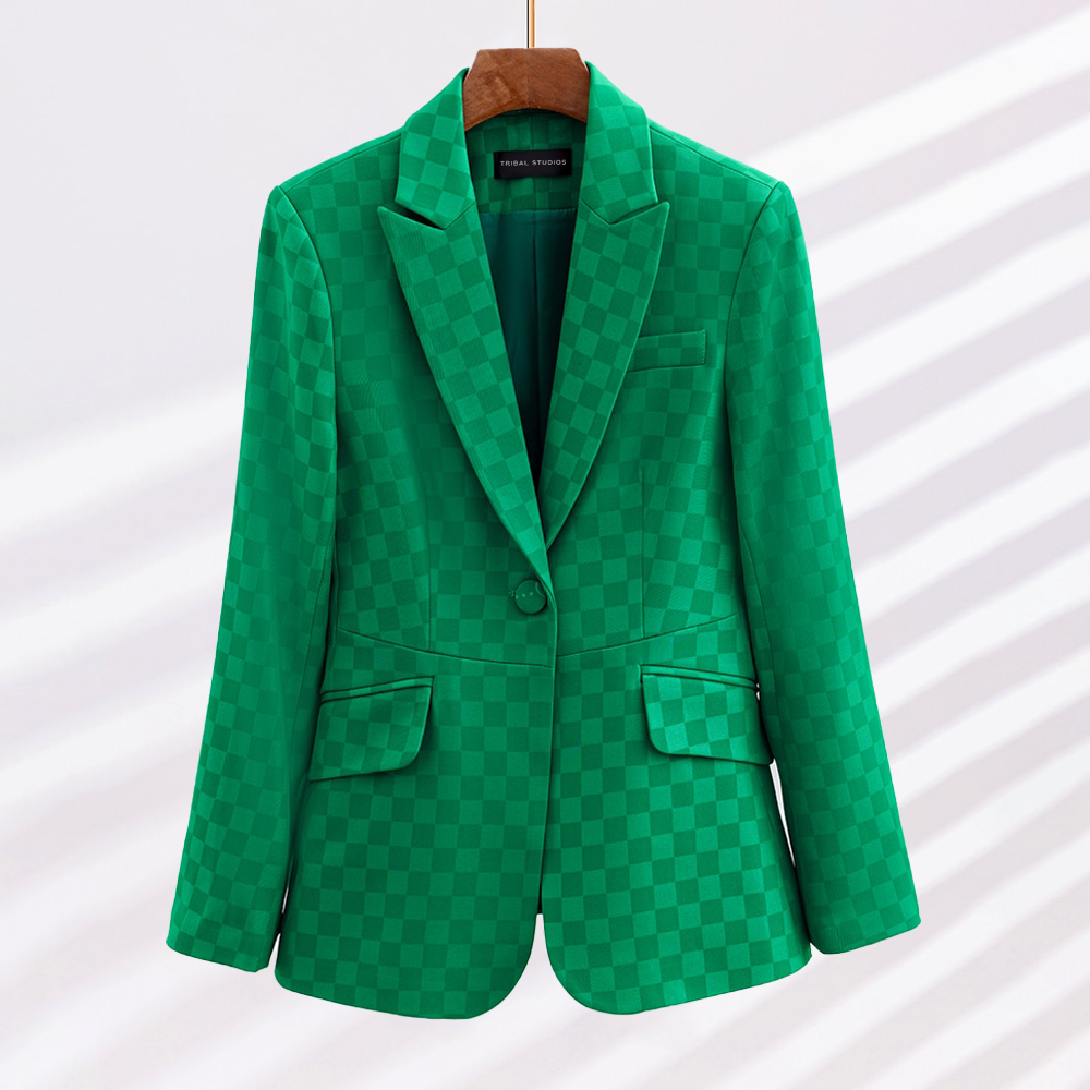 Eleganter karierter Blazer