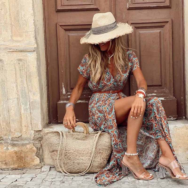 Heidi-Mode | Elegante Boho Chic Damen Jurk