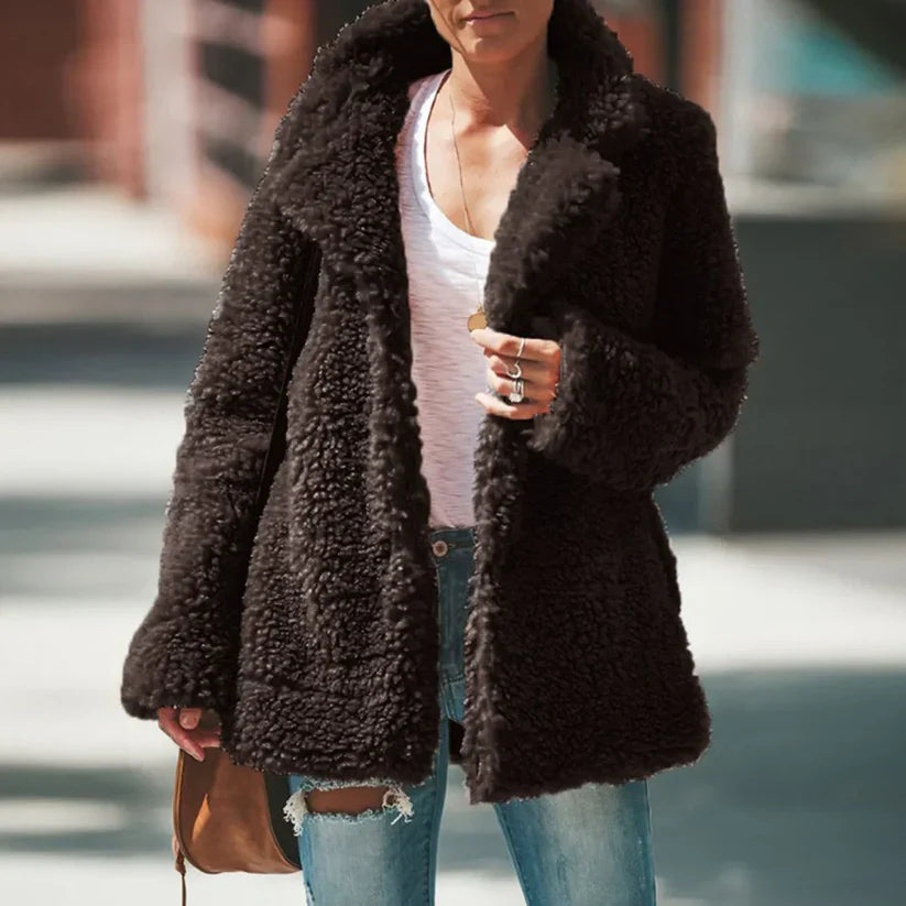 Heidi-Mode | Warme Fleece Mantel