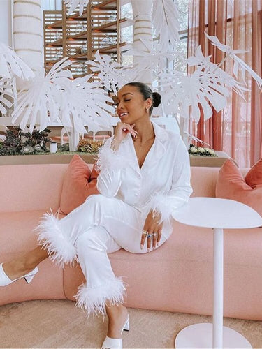 Heidi-Mode | Geteiltes Set mit Federn