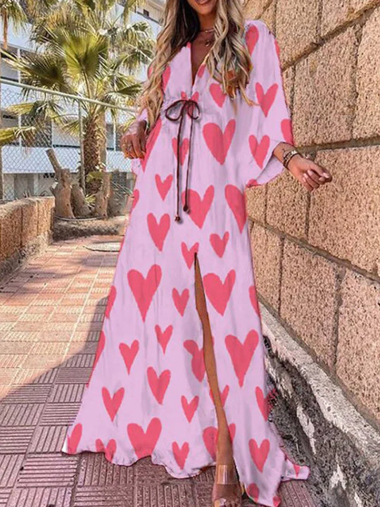 Heidi-Mode | Elegantes Bedrucktes Strandkleid
