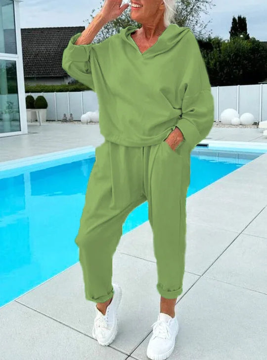 Heidi-Mode | Komfort Zweiteiliges Set Hoodie & Harembroek