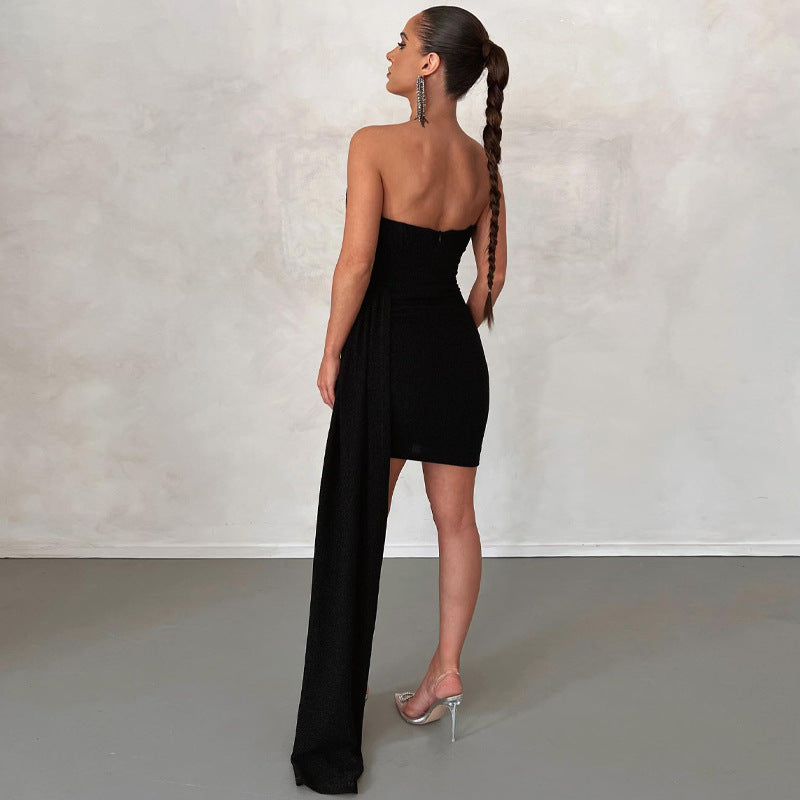 trägerloses Glitzerkleid - Erika