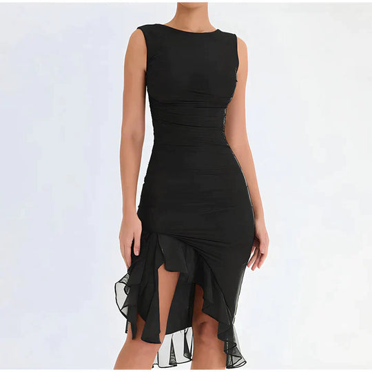 bodycon jurk met ruches