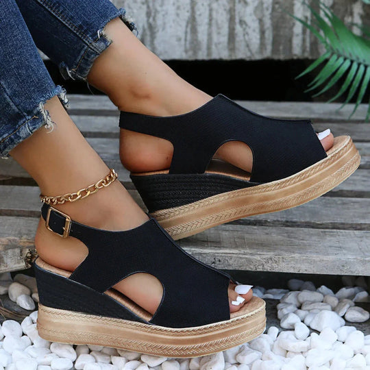 Heidi-Mode | Orthopädische Keil Sandalen für Den Sommer