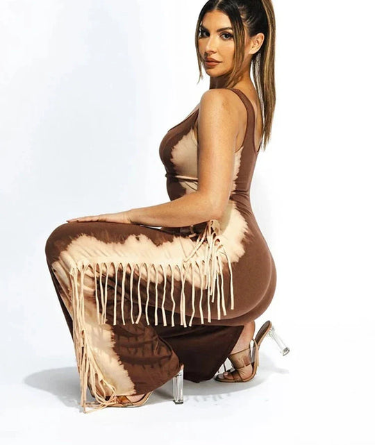 Heidi-Mode | Quaste Kontrast Stretch Latzhose